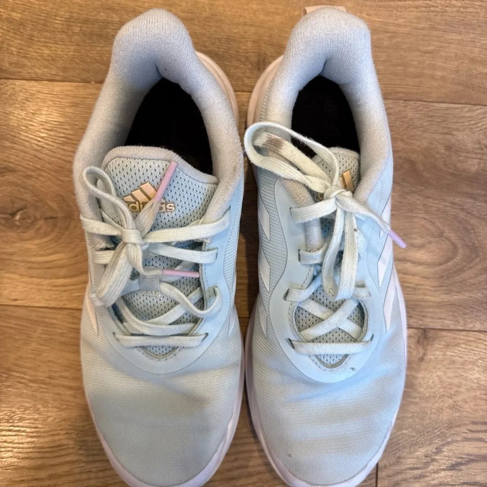 Adidas Fortarun Sports Girl's Shoes Size 6 White Multi-colored Pastels